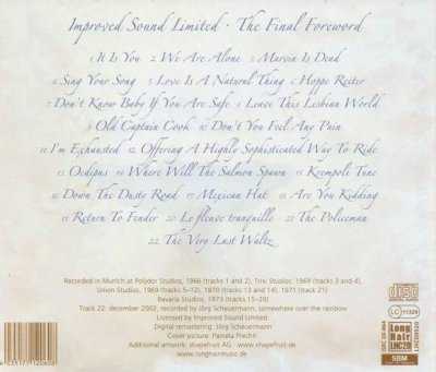 Improved Sound Limited - The Final Foreword 2003