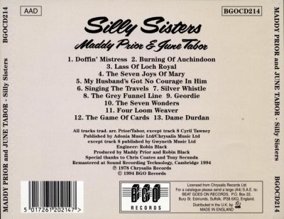 Maddy Prior & June Tabor - Silly Sisters (1976) Lossless+Mp3