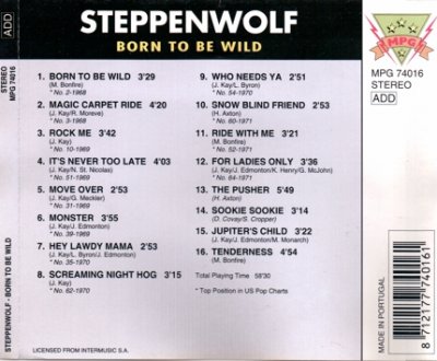 Steppenwolf - Born To Be Wild (1999) Lossless