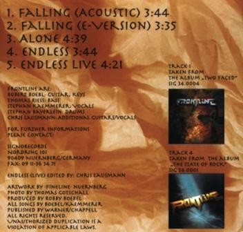Frontline - Falling / Man In Motion 1995/1996 (Singles) Lossless