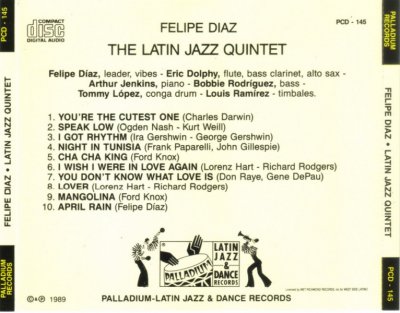 Felipe Diaz - Latin Jazz Quintet 1961/1989 Lossless 