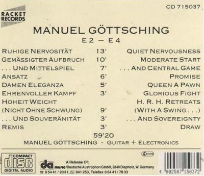 Manuel Gottsching -  E2 - E4 1984