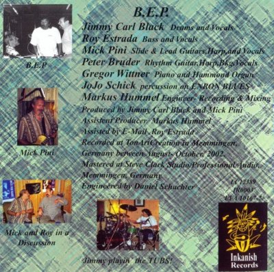 B.E.P.(Jimmy Carl Black, Roy Estrada Mick Pini) - Hamburger Midnight (2002) Lossless