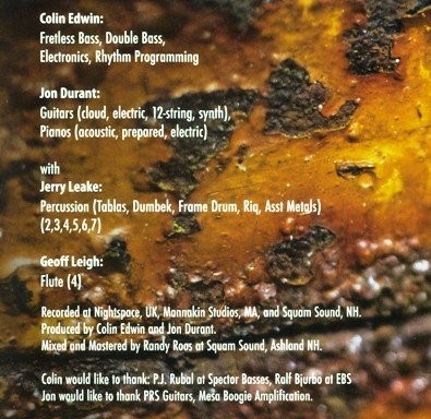 Colin Edwin / Jon Durant - Burnt Belief (2012) Lossless