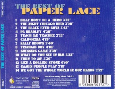 Paper Lace - The Best of Paper Lace (2000) Lossless