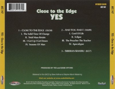 Yes - Close To The Edge 1972 (2013) Lossless