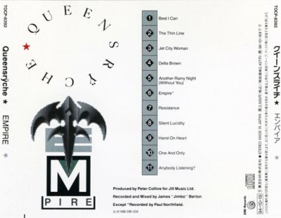 Queensryche - Empire 1990 (Emi/Japan 1994) Lossless