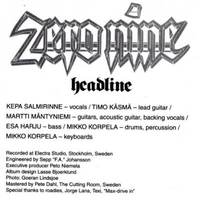 Zero Nine - Headline 1984 (Remast. 2002) Lossless