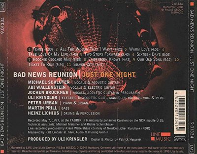Bad News Reunion - Just One Night (1998)Live