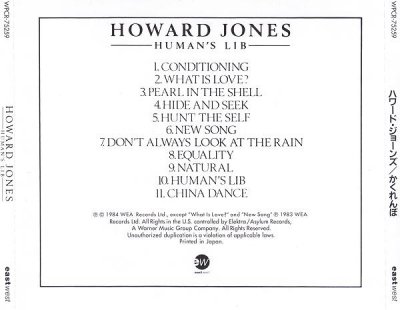 Howard Jones - Human's Lib (1984) [Japanese Ed.] (Lossless + Mp3)