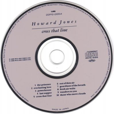 Howard Jones - Cross That Line (1989) [Japanese Ed.] (Lossless + Mp3)