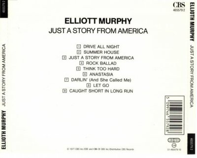 Elliott Murphy - Just A Story From America (1977) (Lossless+MP3)