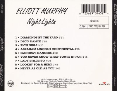 Elliott Murphy - Nightlights (1976) (Lossless+MP3)