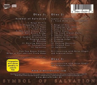 Armored Saint - Symbol Of Salvation (1991) (Special Ed. 2003) (3xCD) (Lossless + Mp3)