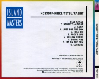 Kossoff Kirke Tetsu Rabbit - Kossoff Kirke Tetsu Rabbit 1972 (Island/Nippon, Japan 1987) Lossless