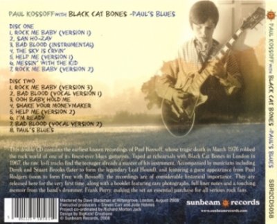 Paul Kossoff With Black Cat Bones - Paul's Blues 2CD (2008) Losskess