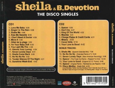 Sheila B. Devotion - The Disco Singles 2CD (2007)