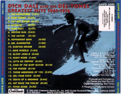 Dick Dale & His Del-Tones - Greatest Hits 1961-1976 (1992)