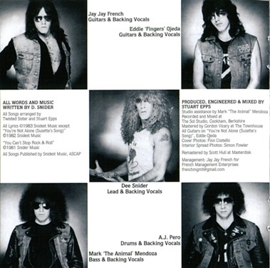 Twisted Sister - You Can't Stop Rock 'n' Roll 1983 (2CD: Atlantic, Japan 1997/Armoury, USA 2011) Lossless