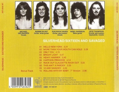 Silverhead - 16 And Savaged (1973)