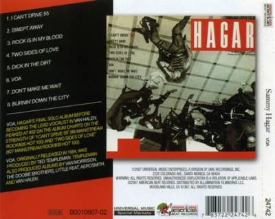 Sammy Hagar - VOA 1984 (American Beat Rec. 2007) Lossless