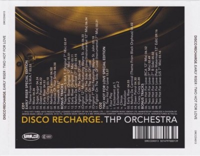 THP Orchestra - Disco Recharge: Early Riser/Two Hot For Love (Special Edition) 2CD (2013)