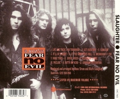 Slaughter - Fear No Evil (1995) Lossless