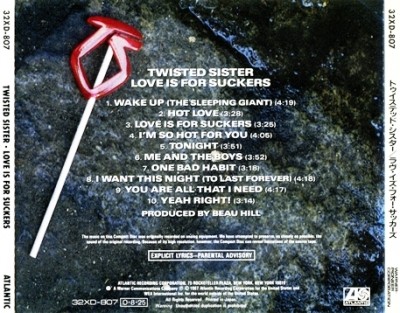 Twisted Sister - Love Is For Suckers (1987) [2CD: Atlantic, Japan / Demolution, UK 2005] lossless