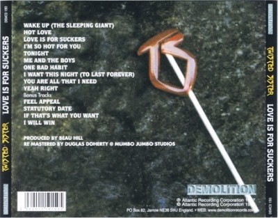 Twisted Sister - Love Is For Suckers (1987) [2CD: Atlantic, Japan / Demolution, UK 2005] lossless
