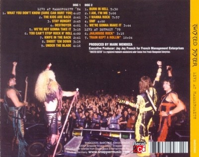 Twisted Sister - Live At Hammersmith 2CD 1994 (Snapper Music 2007) Lossless