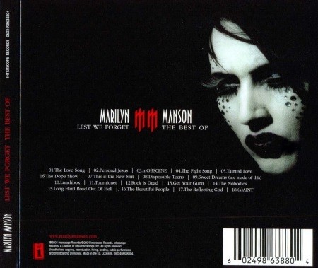 Marilyn Manson - Lest We Forget: The Best Of (2004) (Lossless + MP3)