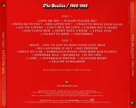 The Beatles - Red Album & Blue Album [Japanese Edition] (4CD) (2010) (Lossless + MP3)