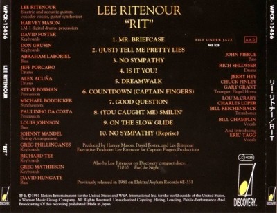 Lee Ritenour - Rit 1981 (Warner Music/Japan SHM-CD 2009) Lossless