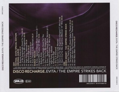 Festival/Boris Midney - Disco Recharge: Evita (Special Edition) /The Empire Strikes Back 2CD (2013)