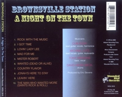 Brownsville Station - A Night on the Town / Air Special  1972/1978 (Wounded Bird Rec. 2005/2006) Lossless