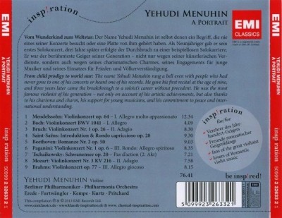 Yehudi Menuhin - A Portrait (2013) Lossless+Mp3