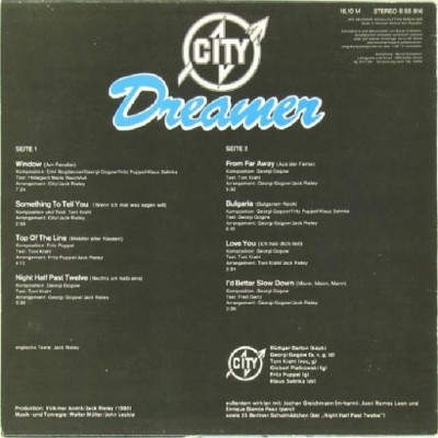 City - Dreamer 1980