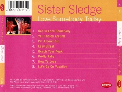 Sister Sledge - Love Somebody Today (1980) Lossless+Mp3