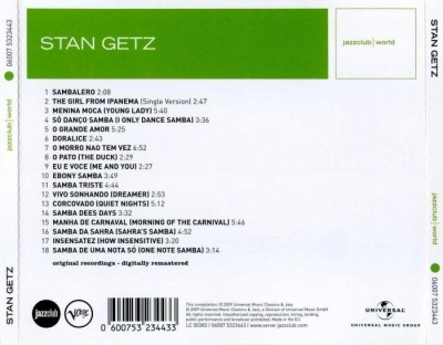 Stan Getz - Getz Plays Bossa Nova (2009) Lossless+Mp3