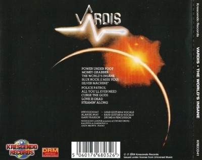 Vardis - The World's Insane / Quo Vardis (1981/1982) [Reissue 2009]  Lossless