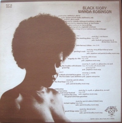 Wanda Robinson - Black Ivory (1971)