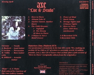 Axe - Live & Studio 1970 (Kissing Spell 1995) Lossless