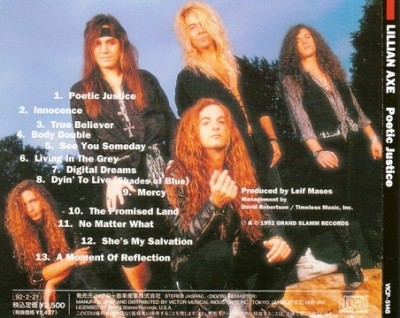 Lillian Axe - Poetic Justice 1992 (Victor/Japan) Lossless