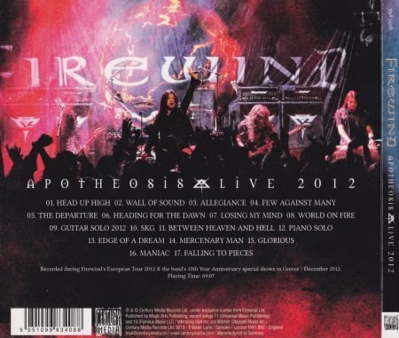 Firewind - Apotheosis: Live 2012 (2013) (Lossless)