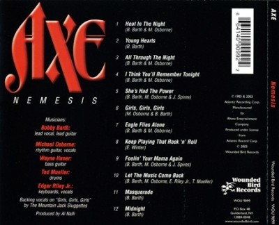 Axe - Nemesis 1983 (Wounded Bird/Rhino 2003) Lossless