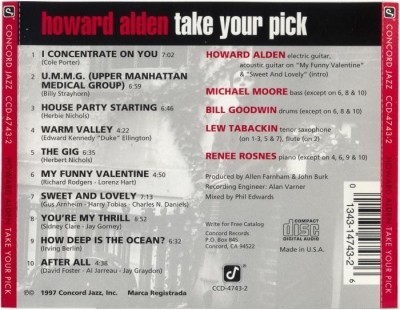 Howard Alden - Take Your Pick (1997) Lossless+Mp3