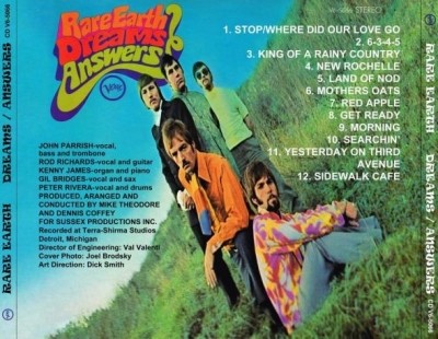 Rare Earth - Dreams / Answers (1968) (Lossless+MP3)