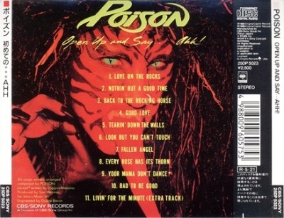 Poison - Open Up and Say ...Ahh 1988 (Enigma-Capitol Rec./Japan) Lossless