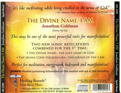 Jonathan Goldman - The Divine Name I Am (2013)