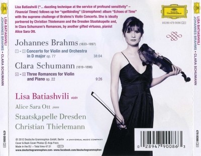 Lisa Batiashvili - Johannes Brahms, Clara Schumann (2012) Lossless+Mp3